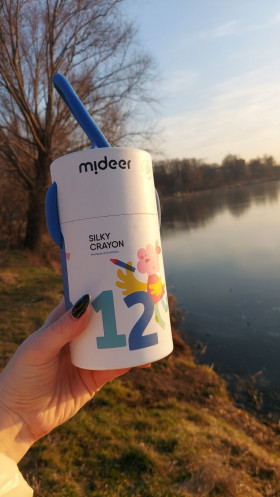 Шовкові олівці на 12 кольорів mideer