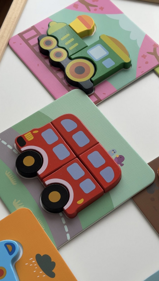 Пазли "мої перші пазли транспорт" 6 в 1 Tooky toy TL635