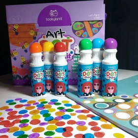 набір крапкового малювання на 6 кольорів з альбомом на 30 аркушів