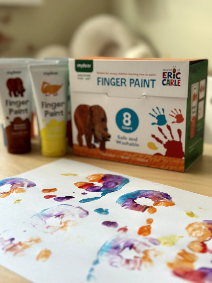 Пальчикові фарби mideer 8 кольорів