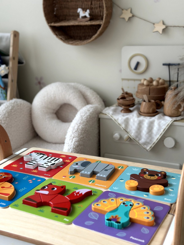 Перші пазли Тваринки Tooky toy TL636