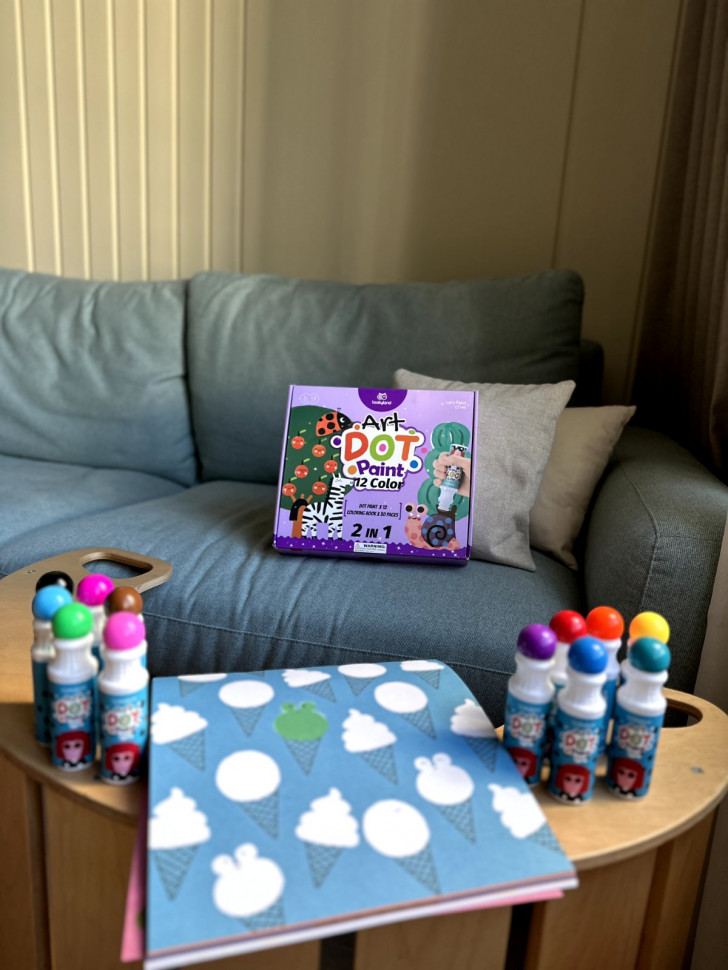 Крапкові маркери на 12 кольорів Tookyland з альбомом 