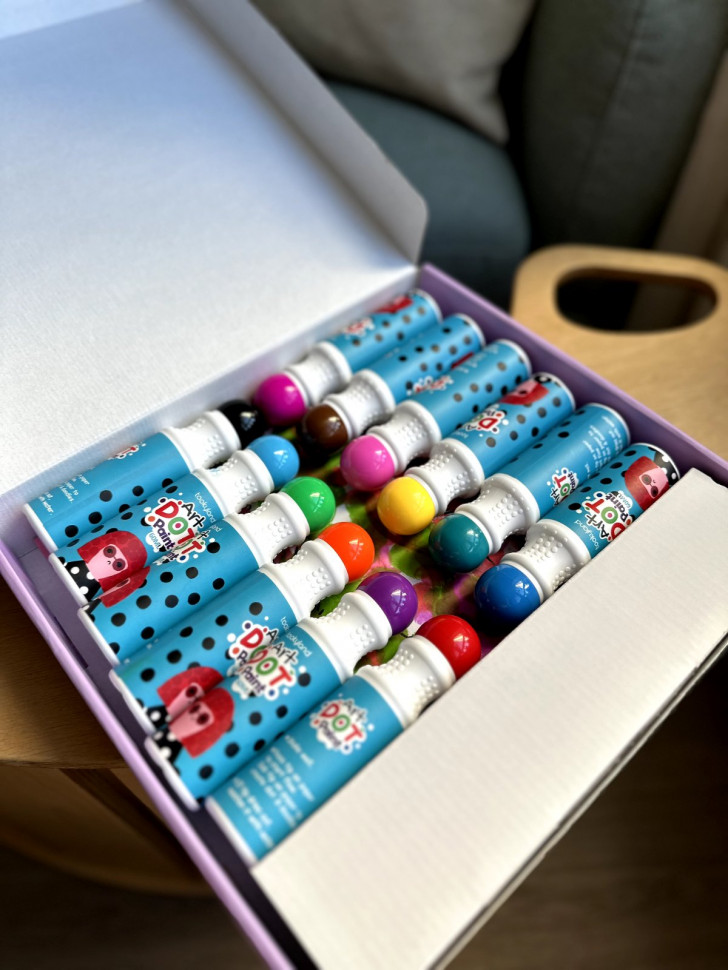 Крапкові маркери на 12 кольорів Tookyland з альбомом 