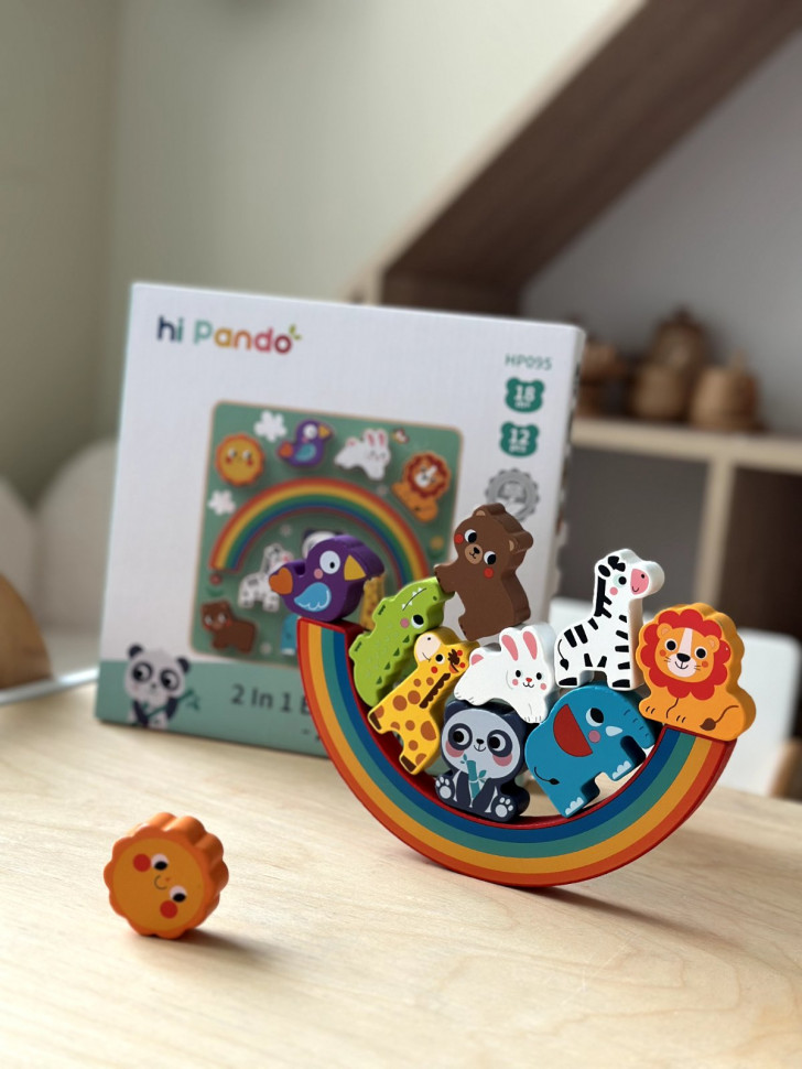 Балансир-пазли вкладиші Зоопарк від HiPando HP095