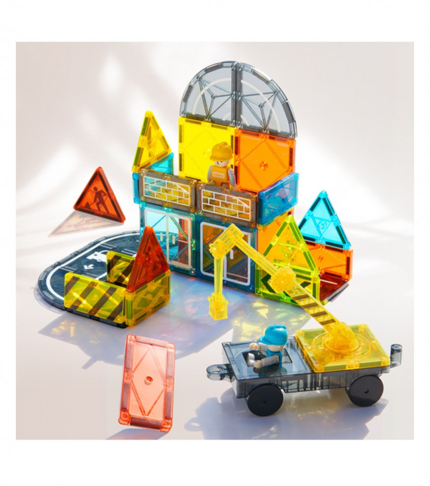 Магнітний конструктор "Будівництво" від mideer 