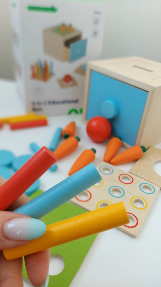 Розвиваючий бокс 4 в 1 для малюків від Tooky toy TK320