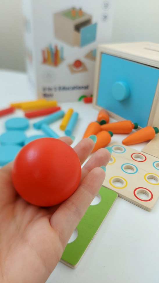 Розвиваючий бокс 4 в 1 для малюків від Tooky toy TK320