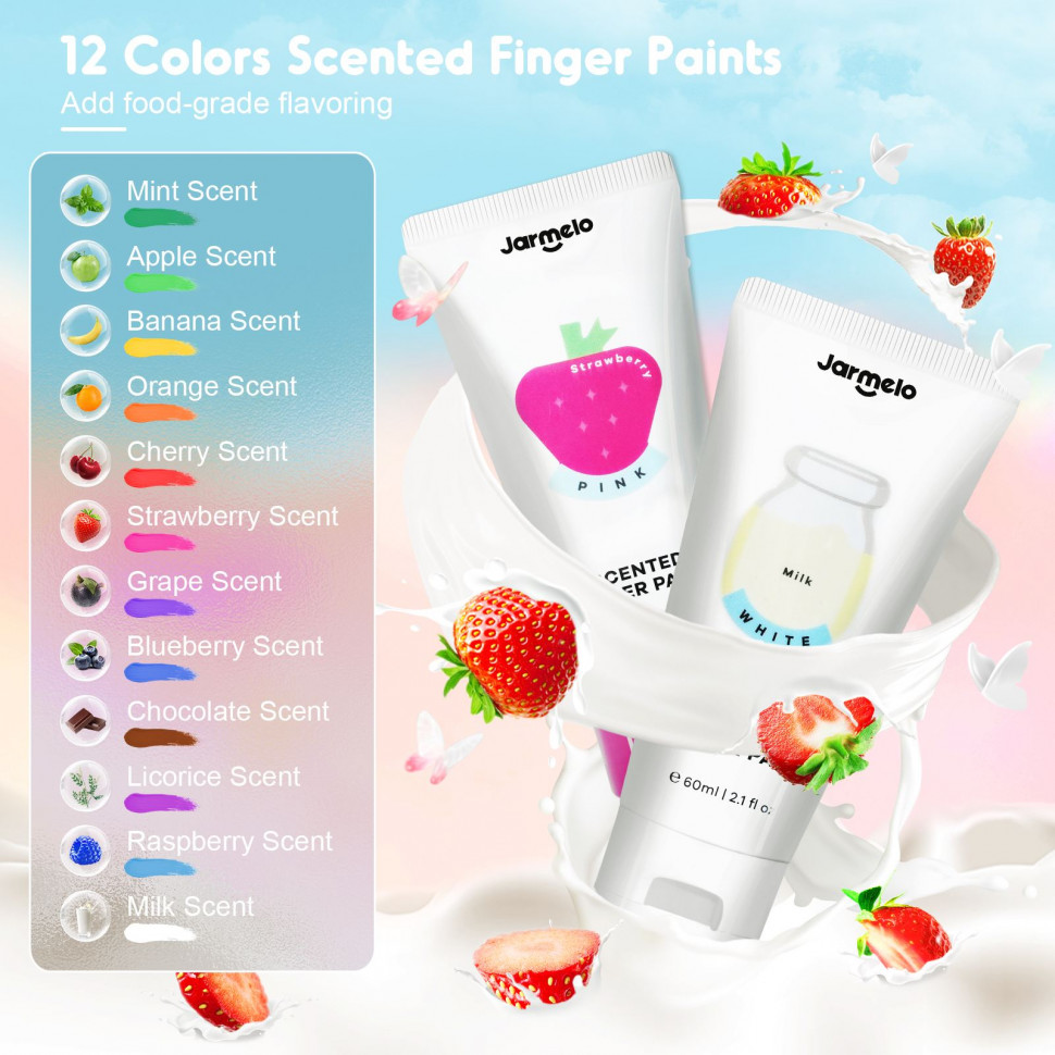 Пальчикові фарби з запахом від Jar melo