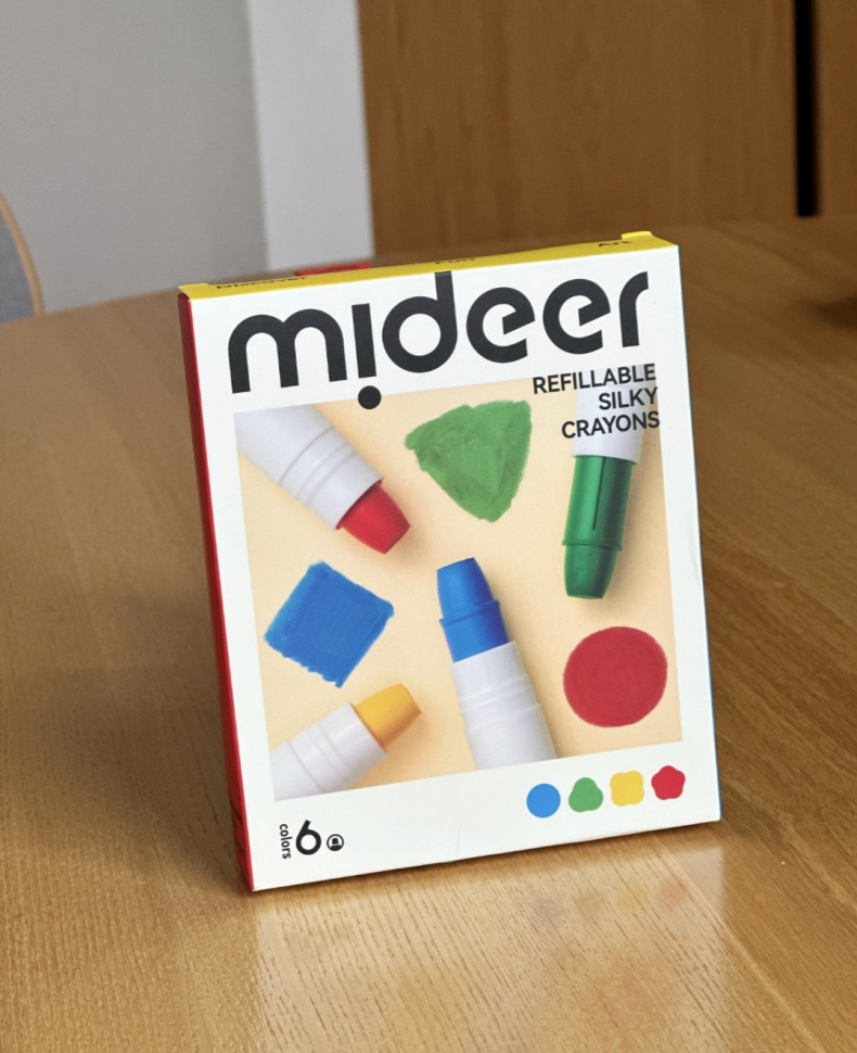 Шовкові олівці 6 кольорів mideer