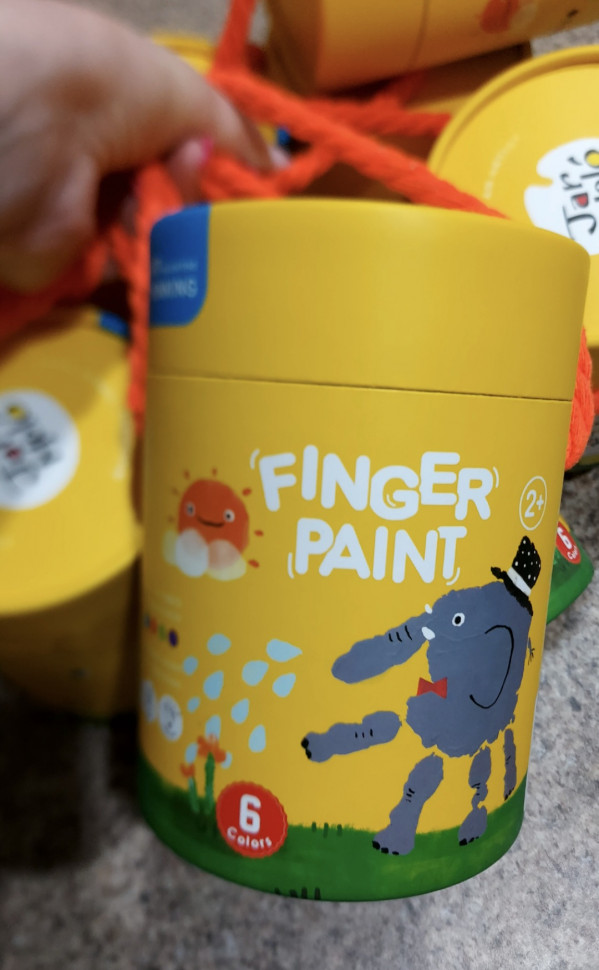 Пальчикові фарби Jar melo 6 кольорів 