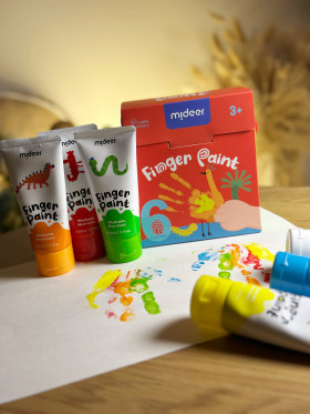 Пальчикові фарби mideer 6 кольорів md4165