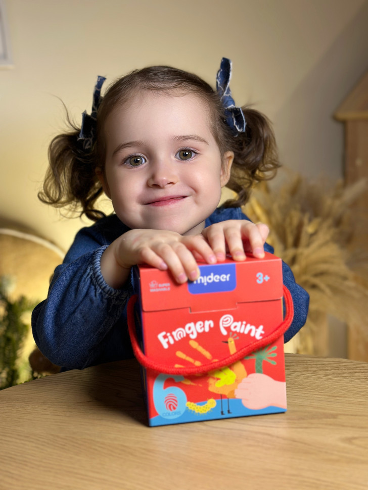 Пальчикові фарби mideer 6 кольорів md4165