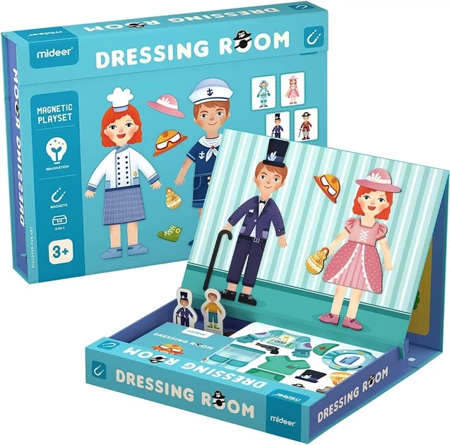 Магнітна книга гардероб/професії від mideer , md1039