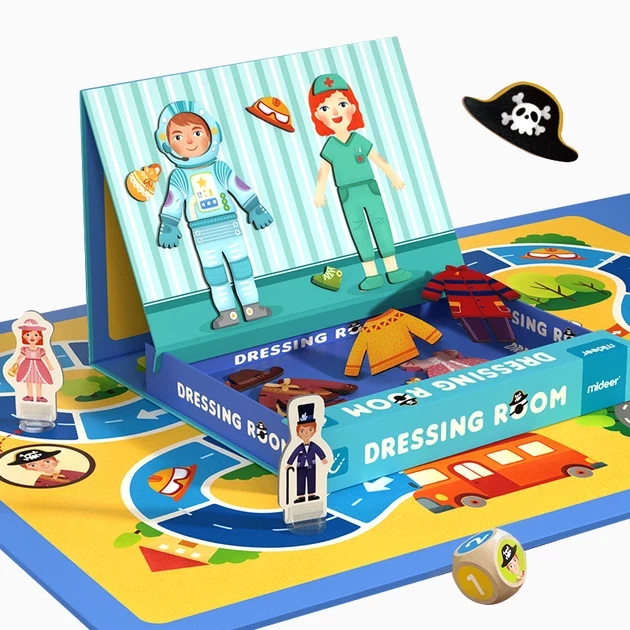 Магнітна книга гардероб/професії від mideer , md1039