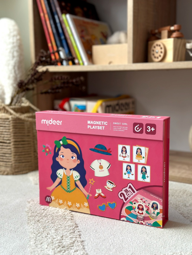 Магнітна книга "Дівчатка" 2 в 1 від mideer , MD3233