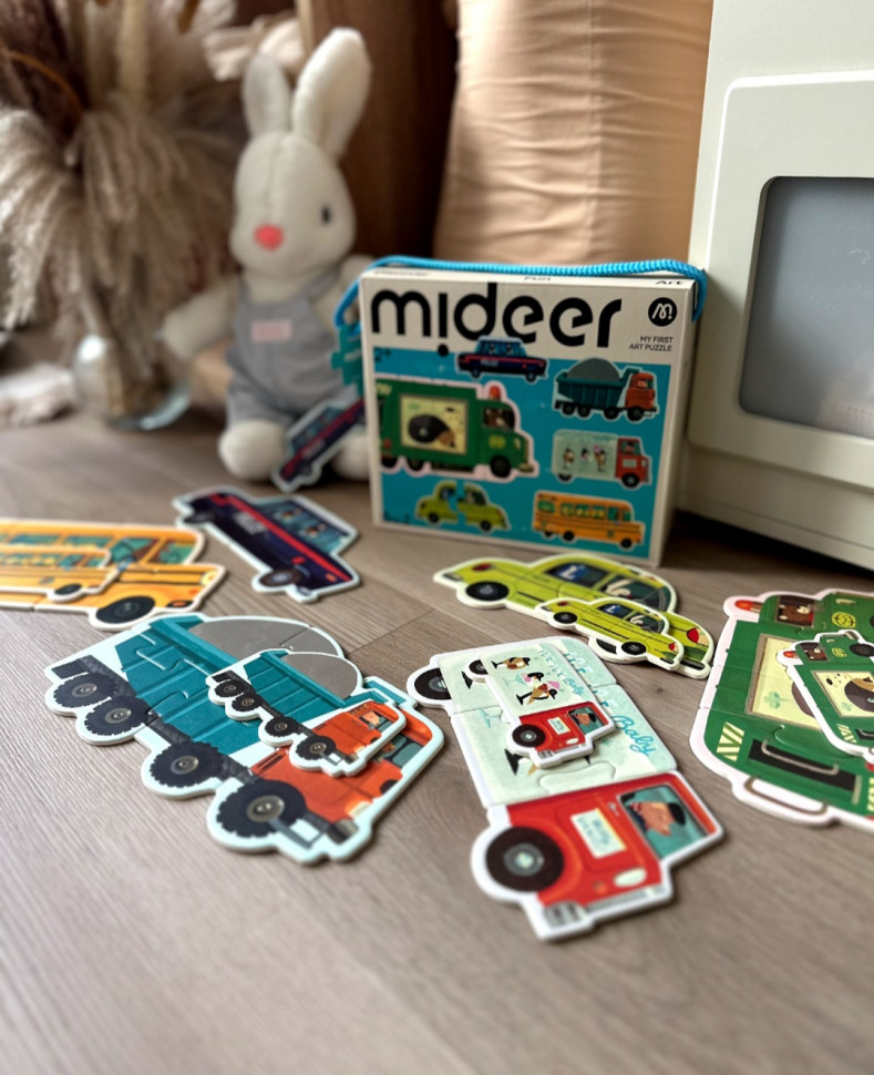 Перші пазли "Машинки міста" від mideer, Md1458