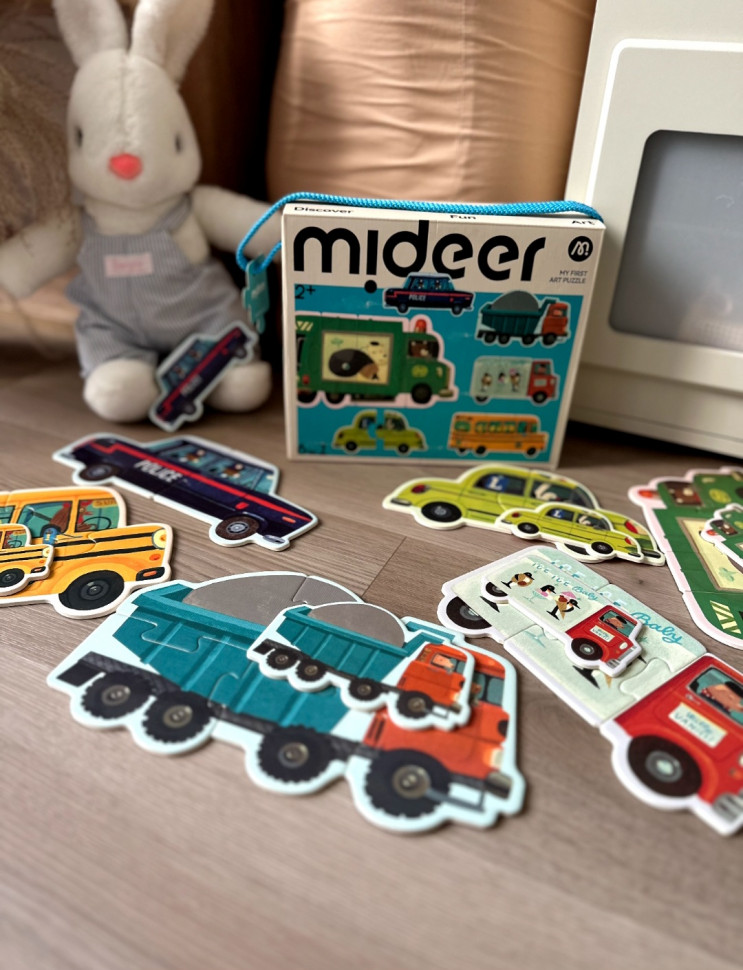 Перші пазли "Машинки міста" від mideer, Md1458