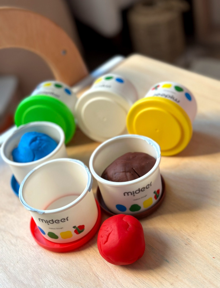 М'яке та еластичне тісто від mideer на 6 кольорів , md1500