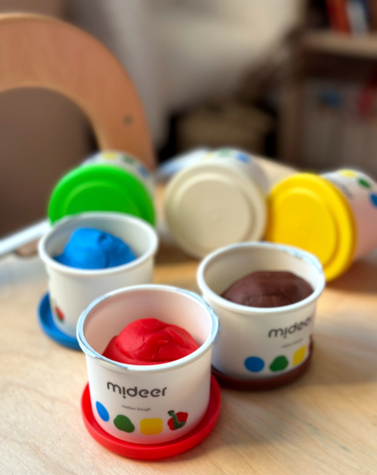 М'яке  тісто mideer на 12 кольорів, md1501