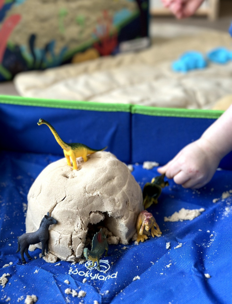 ПРЕМІУМ Набір кінетичного піску від Tookyland, пісочниця вдома