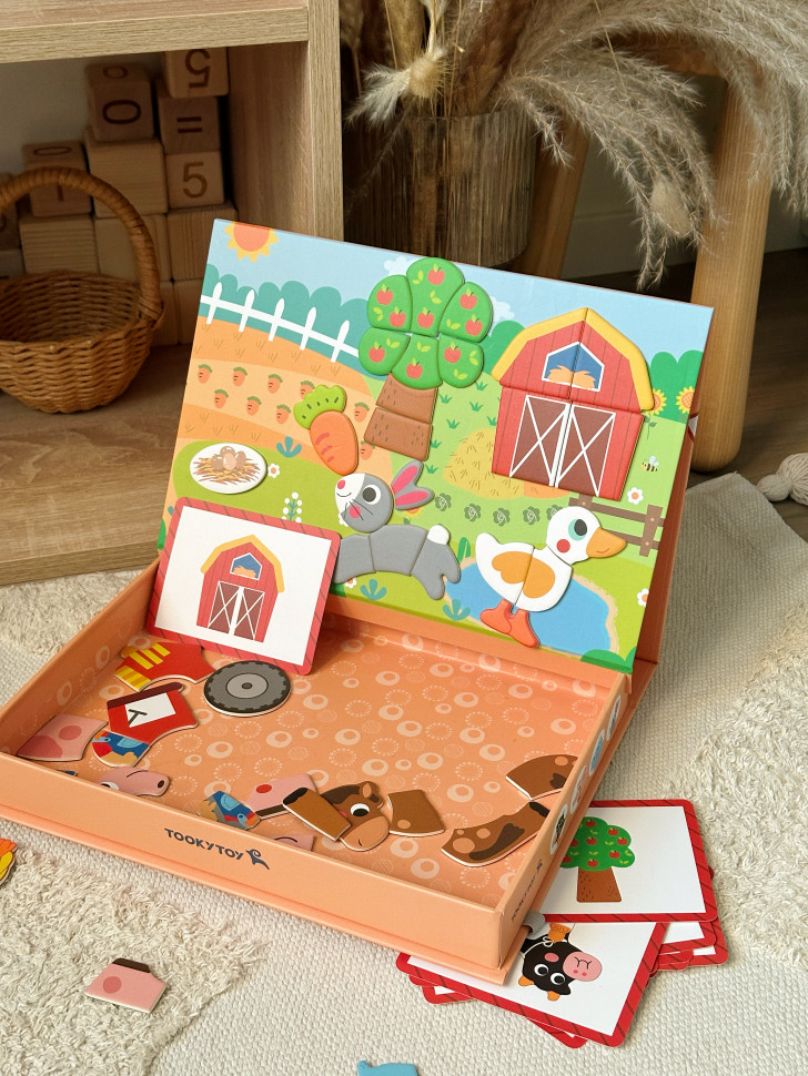 Магнітна книга "Ферма" Tooky toy , TK409