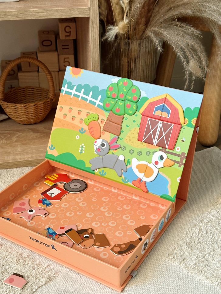 Магнітна книга "Ферма" Tooky toy , TK409