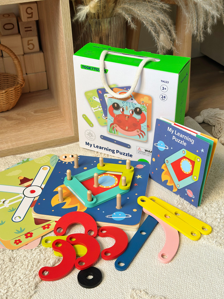 Мій перший навчальний пазл від Tooky toy,  TH123