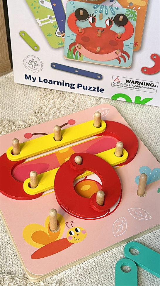 Мій перший навчальний пазл від Tooky toy,  TH123