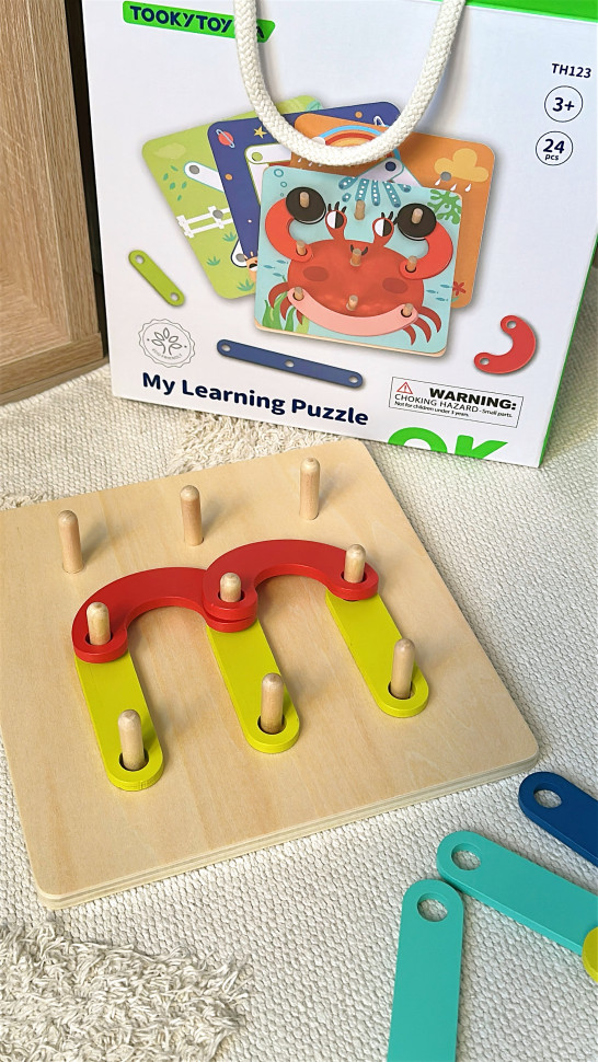 Мій перший навчальний пазл від Tooky toy,  TH123