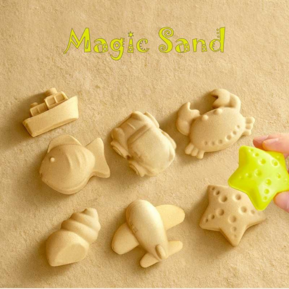 Набір кінетичного піску mideer кругла пластикова пісочниця md4322